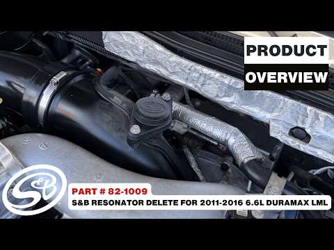 S&B Resonator Delete for 2011-2016 6.6L Duramax LML video