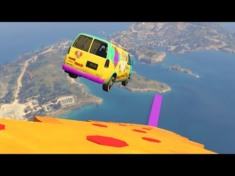 MEGA RAMPA PIZZA GIGANTE EN CAYO PERICO DE GTA 5 ONLINE - Kosi023