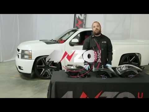 Anzo USA 2007-2013 Chevy Silverado 1500 / 2007-2014 2500HD/3500HD Projector Headlights