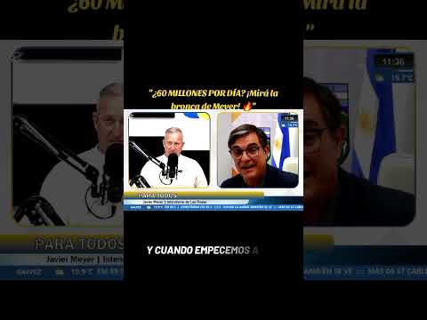 "¡SE ACABÓ LA MIERDA! El descargo más duro de Meyer"