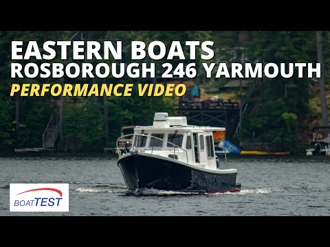 Eastern Boats Rosborough 246 Yarmouth Test Video 2022 by BoatTEST.com