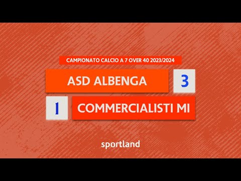 HIGHLIGHTS • Campionato Calcio a 7 Over 40 2023/2024 - ASD Albenga v ASD Commercialisti Milano