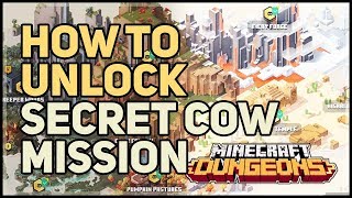 How to Unlock Secret Cow Mission Minecraft Dungeons