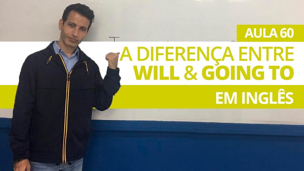 A DIFERENÇA ENTRE WILL & GOING TO EM INGLÊS - AULA 60 PARA INICIANTES - PROFESSOR KENNY