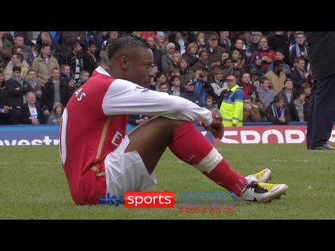 An emotional William Gallas stays on the pitch after Arsenal's 2-2 with Birmingham
