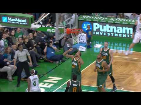 Isaiah Thomas Crosses Up Shelvin Mack   Jazz vs Celtics   January 3, 2017
