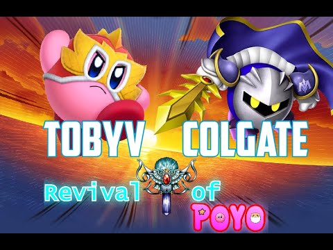 TobyV (Wrestler/Yo-Yo) vs Colgate (Meta Knight/Magolor/Bell) - Kirby Fighters 2 - Revival of Poyo