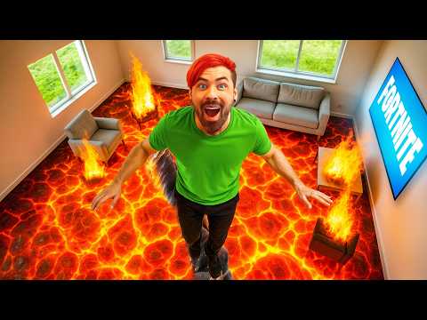 24 Hour Floor Is Lava Challenge For $10,000
