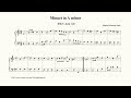 Bach Minuet In A Minor BWV Anh 120