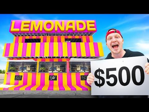I Opened Worlds Biggest Lemonade Stand