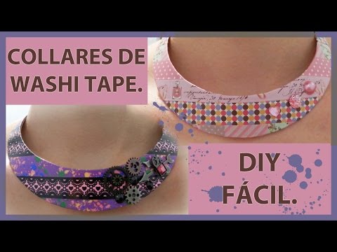 Collares de washi tape
