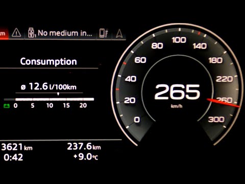Audi A8L 60 TFSI quattro acceleration: 0-60 mph 0-100 km/h 0-100 100-200 kph 0-250 top max speed GPS