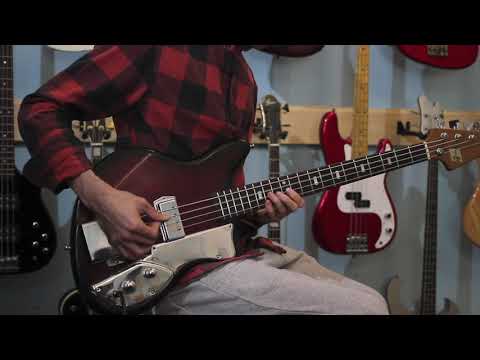 Rare Japan Short Scale Guyatone EB4 1965 Redburst for fans of | Reverb