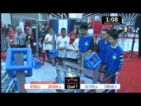 2015 VRC Engr Q7 - 6724 2918A vs 8176A 1884A - 76 to 15 - VEX Worlds 2015 - Engineering Division