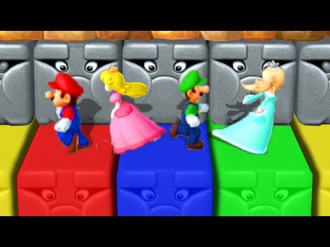 Mario Party 10 - Minigames - Mario vs Luigi vs Peach vs Rosalina (Master CPU)