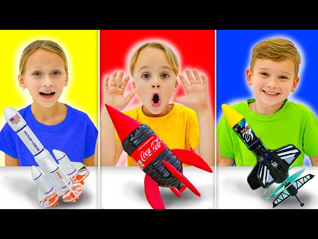 Vídeo relacionado con Siairo Cohete Espacial Juguete, Juego de Cohete con Sonido y Luces, Juguetes y Juegos del Espacio para niños con Rover Espacial, Astronauta, Nave, Juguetes Educativos para Niños