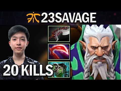 FNATIC.23SAVAGE LONE DRUID WITH 20 KILLS - DOTA 2 PRO GAMEPLAY
