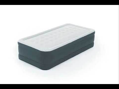 Sleeplux Tough Guard Air Mattress Twin 18” with Snugable Top and Built-in AC Pump 360 View