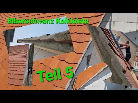 Kalkleiste Biberschwanz - Ortgang bei Biberschwanzdach mörteln - Teil 5 - Dachdecker Bad Lausick