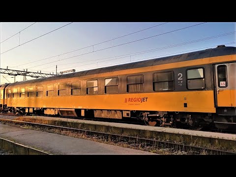 Train RegioJet Praque-Split-Rijeka in Croatia 2022. Vlak RegioJet Prag-Split-Rijeka 6. Srpnja 2022.