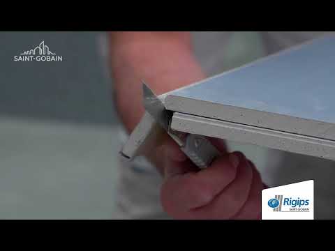 Rigips praxe z dílny: JAK NA ŘEZÁNÍ PODÉLNÉ HRANY SÁDROKARTONU