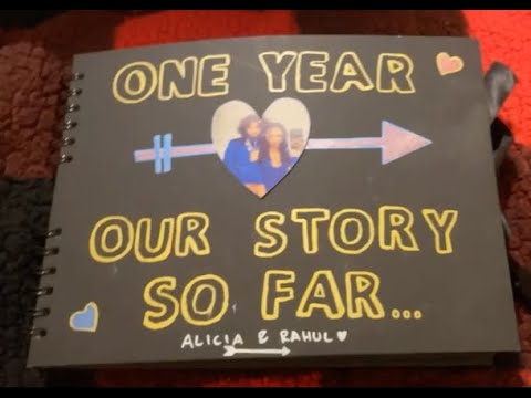 1 Year Anniversary Scrapbook for Boyfriend 🤍