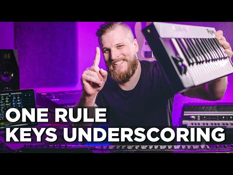 One Rule for Underscoring on Keys - Worship Keyboard Tutorial
