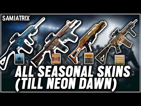 All Seasonal Weapon Skins (Till Operation Neon Dawn) - Rainbow Six Siege