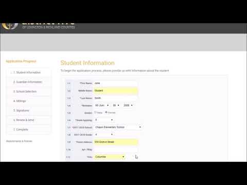2018 District Five Choice Application Tutorial