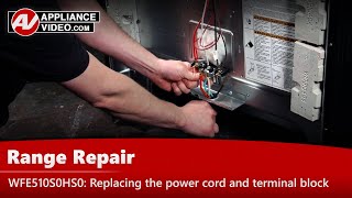 Whirlpool, Maytag & Kenmore Stove/Oven - Replacing the Power Cord and Terminal Block