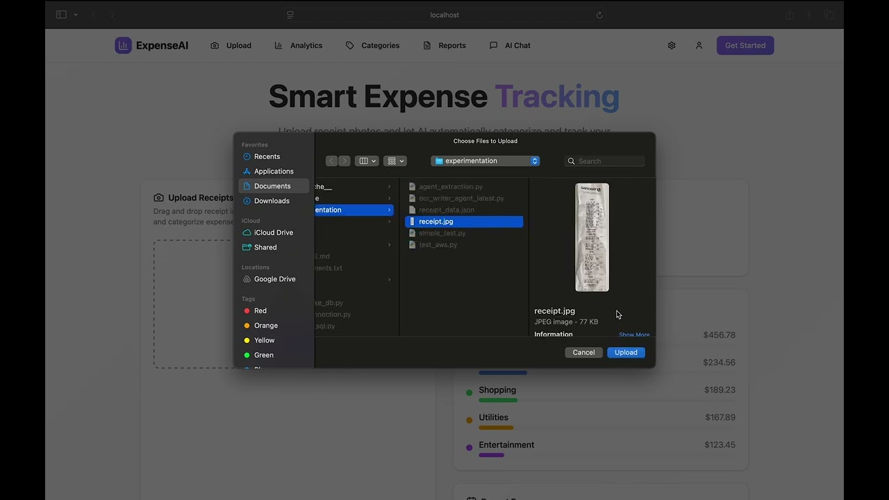 Receipt Hackers project preview