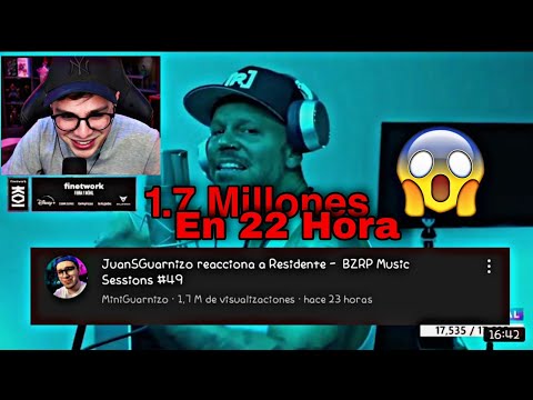 JuanSguarnizo reacciona a las visitas que tubo reaccionando a residente & bzrp | Pandita Twitch