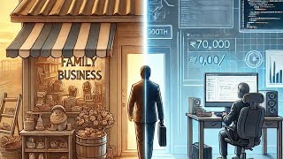Family Business to Software Engineer with a salary of 70,000 per month. Tharun (ECE - 2013)