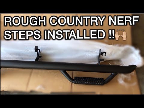 How To Install Rough Country Nerf Side Steps!!! (2017 Silverado Crew Cab)