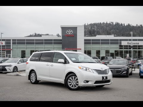 White Used 2014 Toyota Sienna XLE Walkaround - Kelowna Toyota