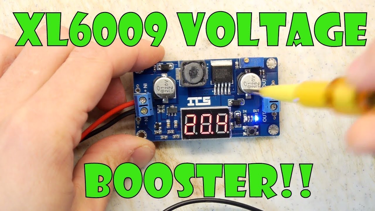 XL6009 DC-DC Step Up Boost Module with Voltmeter Display Video Thumbnail