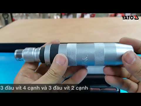 Отвертка ударная цельнометаллическая с набором бит YATO (YT-2801)