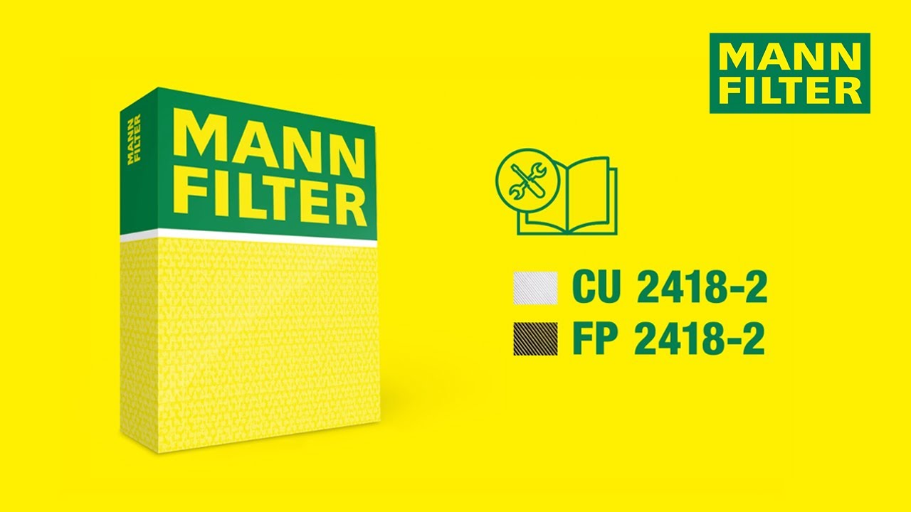 How to change a cabin air filter by MANN-FILTER I CU 2418-2 - FP 2418-2