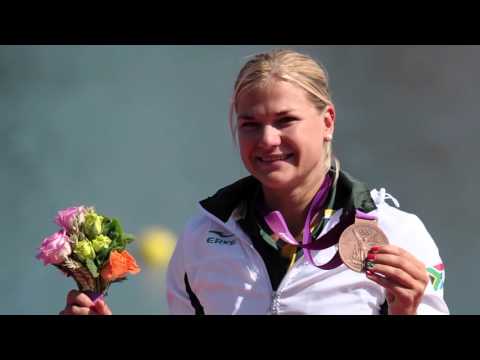 Bridgitte Hartley's Olympic joy!