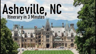 Asheville, North Carolina Ultimate Itinerary in 3 minutes!