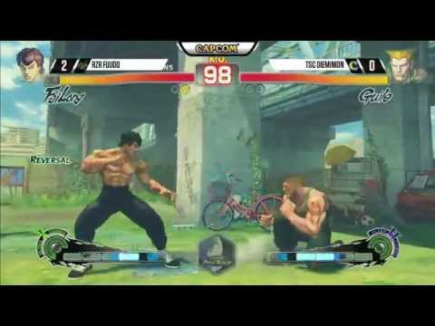 Fuudo (Fei-Long) vs Dieminion (Guile) - Final Round 18 USF4 - 720p 60fps