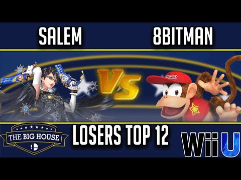 The Big House 8  LOSERS TOP 12 - Liquid MVG | Salem (Bayonetta) vs AMG | 8bitman (Diddy Kong)