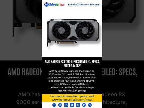 AMD Radeon RX 9000 Series GPUs Launched with RDNA 4: Price, Features ...