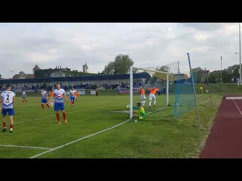 Korona Kożuchów - Piast Czerwieńsk (2022) B. Olejniczak, ostatnia akcja meczu