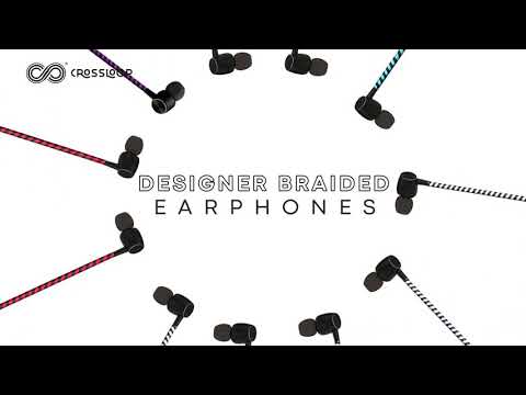 Crossloop pro series braided black wired earphone, mobile, m...