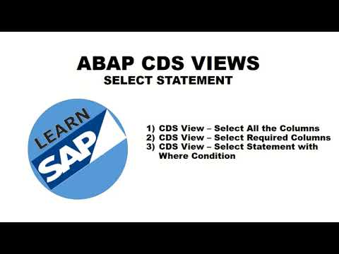 ABAP CDS Views Select Statement