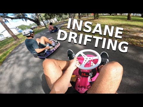 Insane Drifting on Razor Crazy Cart at 26mph!