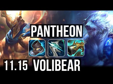 PANTHEON vs VOLIBEAR (JUNGLE) | Legendary, 1100+ games, 1.5M mastery | BR Diamond | v11.15