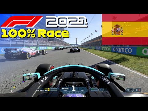 F1 2021 - 100% Race Barcelona, Spain in Hamilton's Mercedes