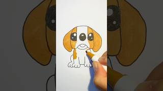 How to draw a puppy | Step by step drawing for kids